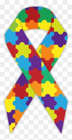 Autism Ribbon - Autism Awareness Ribbon Png
