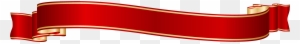 Gold Banner Cliparts - Red And Gold Ribbon Png