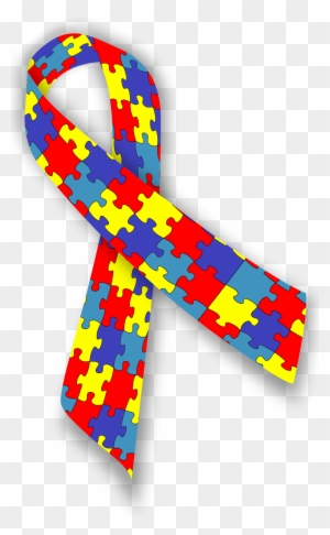 Cancer Awareness, Ribbons And Cancer Awareness Month - Autism Awareness Ribbon Png
