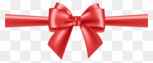Red Bow Transparent Clip Art - Gold Bow Ribbon Png
