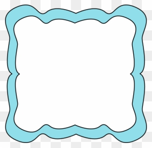 Pink Fancy Borders Clipart - Light Blue Picture Frame - Free ...