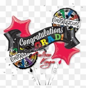 Congratulations Grad Bouquet - Congrats Grad Banner 40" Balloon (each)