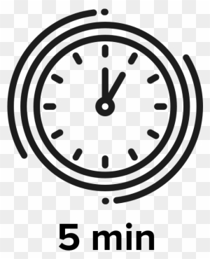 5 Minute Challenge - 5 Minutes Clock Png