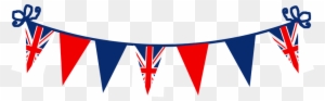 Queen Crown Clipart - Red White And Blue Bunting