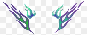 This Free Clip Arts Design Of Green & Purple Flames - Green And Purple Flames