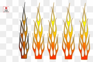Racing Flame Clip Art - Hot Rod Flames Vector