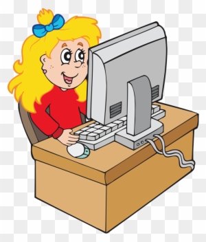 Яндекс - Фотки - Clipart Girl At Computer