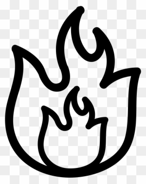 Fire Hand Drawn Flames Outlines Comments - Fire Outline Png