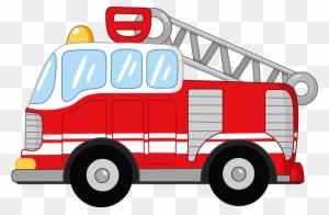 Cartoon Fire Engine Clip Art - Fire Truck Vector