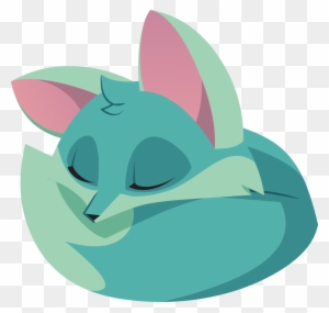 Sleeping Fox - Animal Jam Fox Sleeping