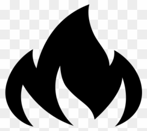 Burn, Burning, Fire, Flame, Heat Icon - Fire Black Symbol Png