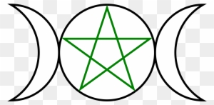 2000px Triple Goddess Pentagram - Circe Greek Mythology Symbol