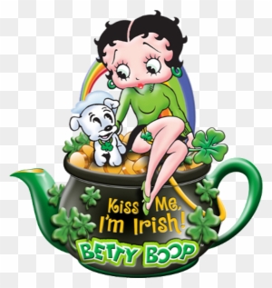 Betty Boop Saint Patrick's Day With Pudgy - Betty Boop St Patricks Day