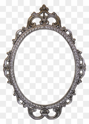 Silver Mirror Clipart - Old Picture Frames Oval
