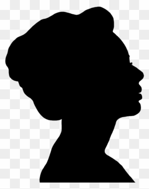 Black Silhouette Woman Head - Free Transparent PNG Clipart Images Download