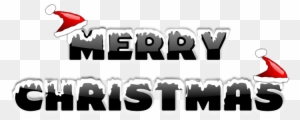 The Words "merry Christmas" Covered In Snow And Decorated - Merry Christmas Greeting Cards