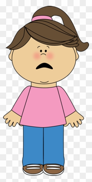 girl sad face clipart