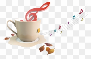 Musical Note Staff - Coffee Music Png