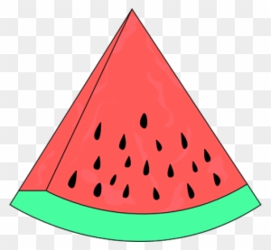 Melon - Clipart - - Slice Of Watermelon Clipart