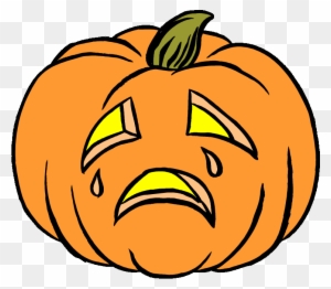 Sad Pumpkin Stock Illustration - Sad Jack O Lantern Face
