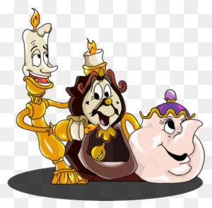 Beast Belle Chip Mrs - Beauty And The Beast Png