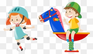 Royalty Free Stock Photography Illustration - Kids Roller Skating Clipart