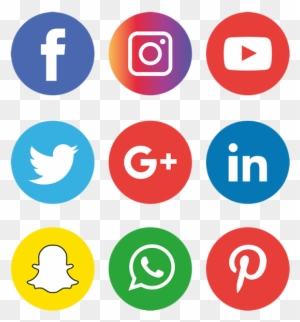 Social Media Icons Setlogo Vector Ilustradorfacebook, - Social Media Icons Png
