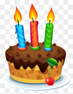 Birthday Pinsart - Happy Birthday Cake Clipart Png
