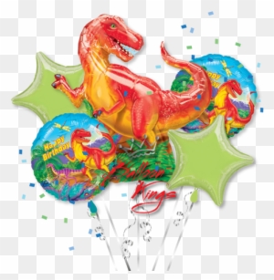 Dinosaur Party Bouquet - Dinosaur Party Supergestalten Folienballon 74 X 79