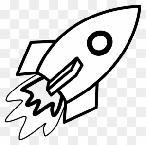 Rocket Clipart Black And White - Rocket Coloring Pages - Free ...