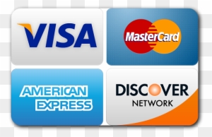 We Accept All Major Credit And Debit Cards - Visa Mastercard American ...