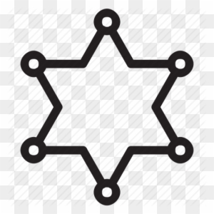 Police Badge Icon Png Image - Sheriff Star Icon