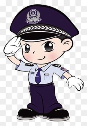 Police Officer Cartoon Clip Art - Polisi Clipart