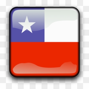 Button Chile, Flag, Country, Nationality, Square, Button - Chile Flag Icon Square