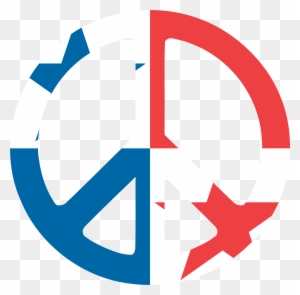 Panama Peace Symbol Flag 3 Twee Peacesymbol - Peace Symbols