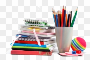 Paper Pens Pencil Notebook - School Notebook Cover Background