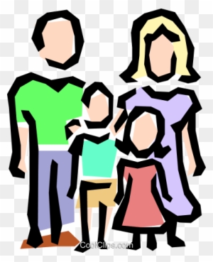 Family Symbol Royalty Free Vector Clip Art Illustration - Animated Picture Of A Family