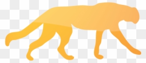 Web 2 Orange 2 Cheetah Icon - Black Panther Animal Outline