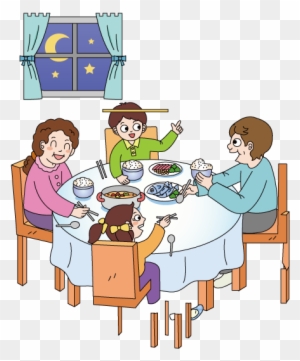 family eating clip art