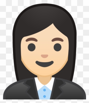 Woman Office Worker Light Skin Tone Icon - Office Worker Worker Icon Transparent