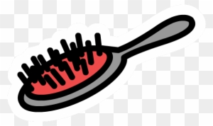 Mirror And A Hair Brush - Cartoon Hair Brush Png