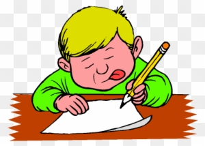 Writing A Letter Cartoon