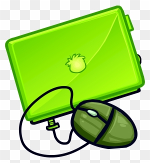 Lime Laptop - Club Penguin Computer Id