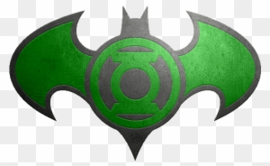Batman Green Lantern Metalic Logo - Green Lantern Superman Batman Logo