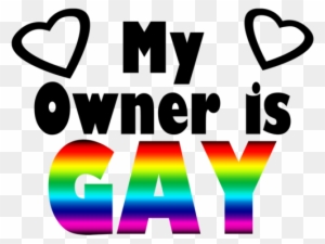 My Owner Is Gay - Love My German Shepherd Large Mug