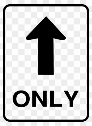 Give Way Road Sign Transparent Png - One Way Sign