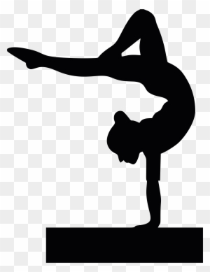 Gymnastics School Sport Cheerleading Tumbling - Gymnast Silhouette Clip Art