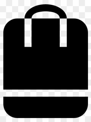 Travel Bag Of Vertical Black Design Vector - Travel Bag Png White Icon