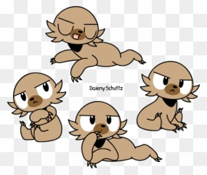 Grumpy Maned Sloth By Daieny - Digital Art - Free Transparent PNG ...