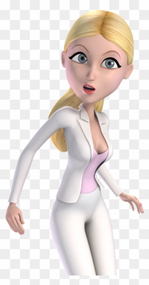 Blond Surprised Cartoon Business Woman Whats Going - 3d Cartoon Models Png  - Free Transparent PNG Clipart Images Download